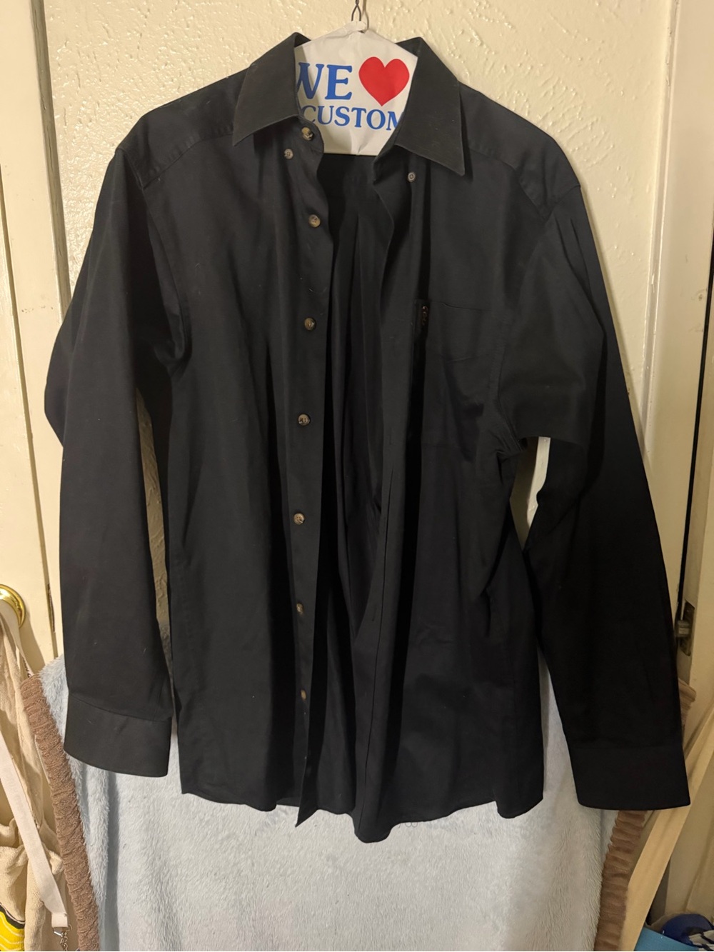 Ariat Men's Black Long-Sleeve Button-Down Shirt